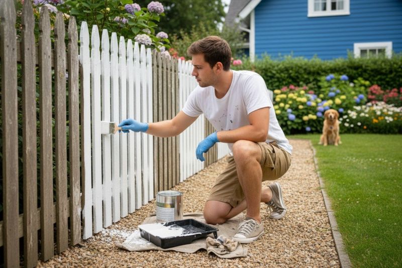 Residential Fence Painting Service