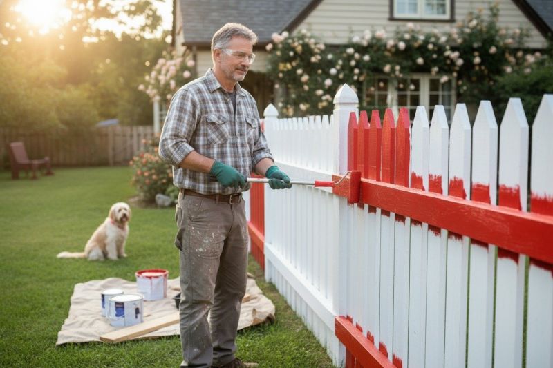 Residential Fence Painting Service
