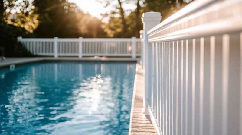 Colorful Pool Fence Designs